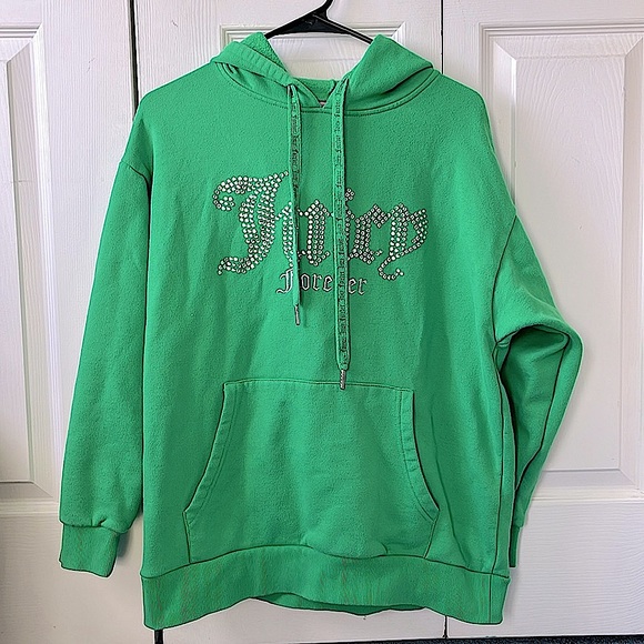 Forever 21 Tops - juicy couture green rhinestone embellished sweatshirt